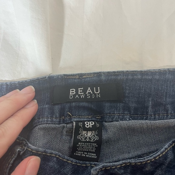 Beau Dawson Dark Blue Straight Leg Jeans - Picture 7 of 9